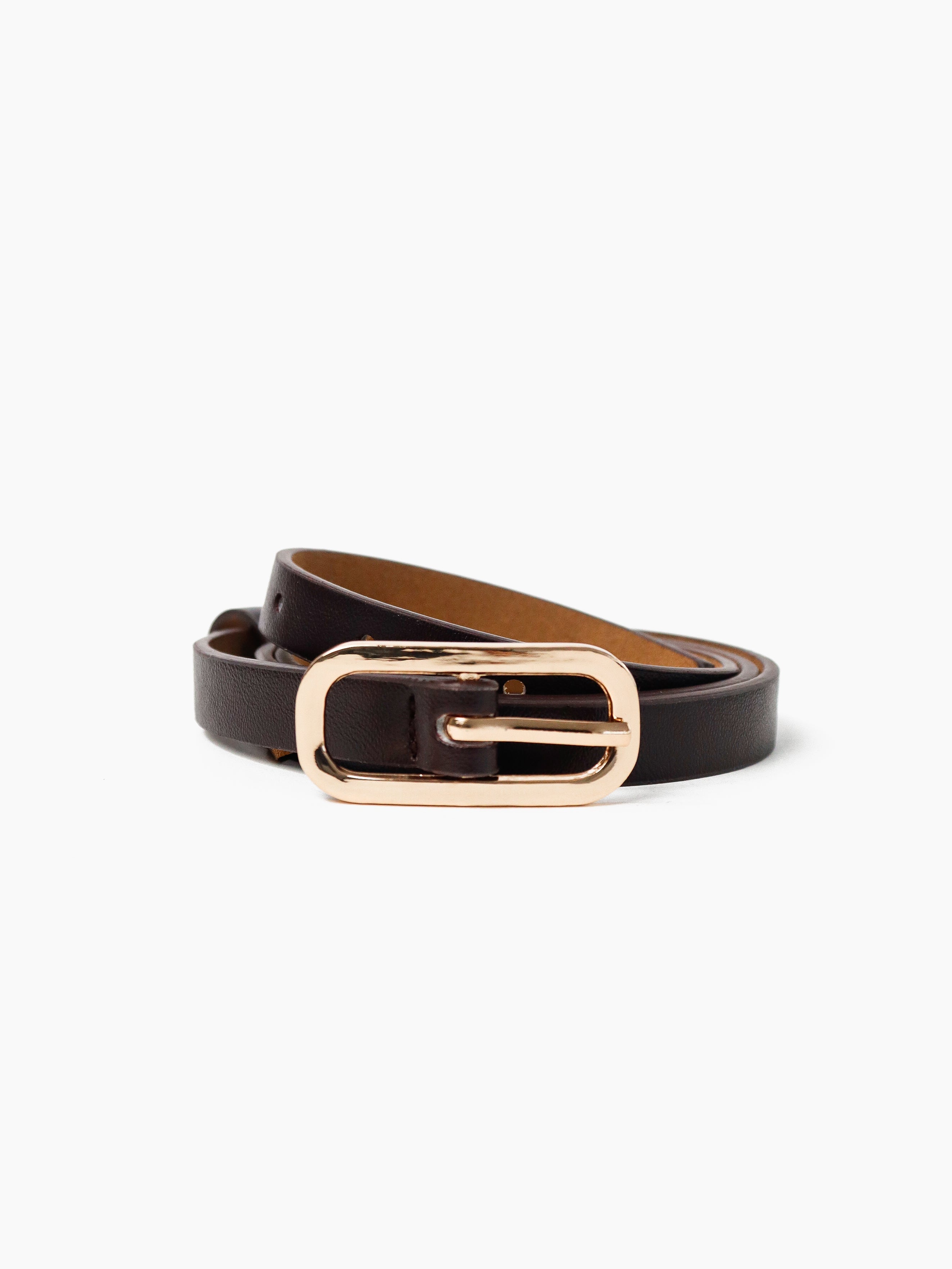 Gigi Thin Belt - Brown