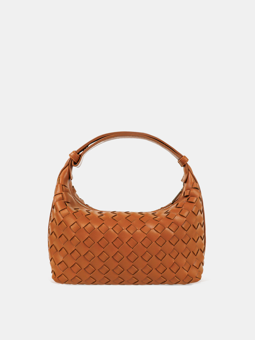 Cleo Woven Handbag - Tan