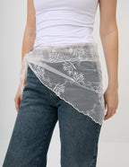 Città Lace Head Scarf - Cream