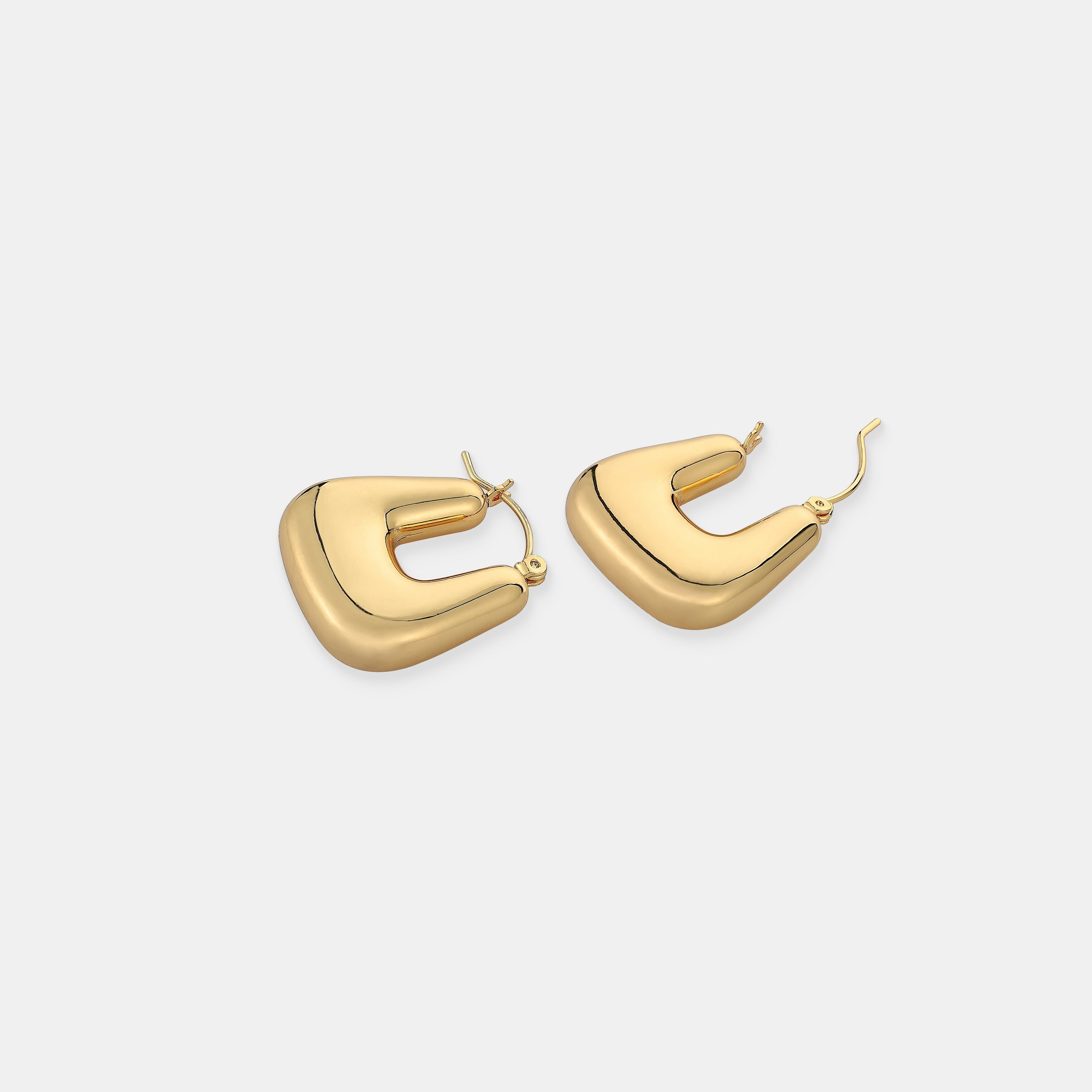 Square Crush Earrings - 18K Gold Plated