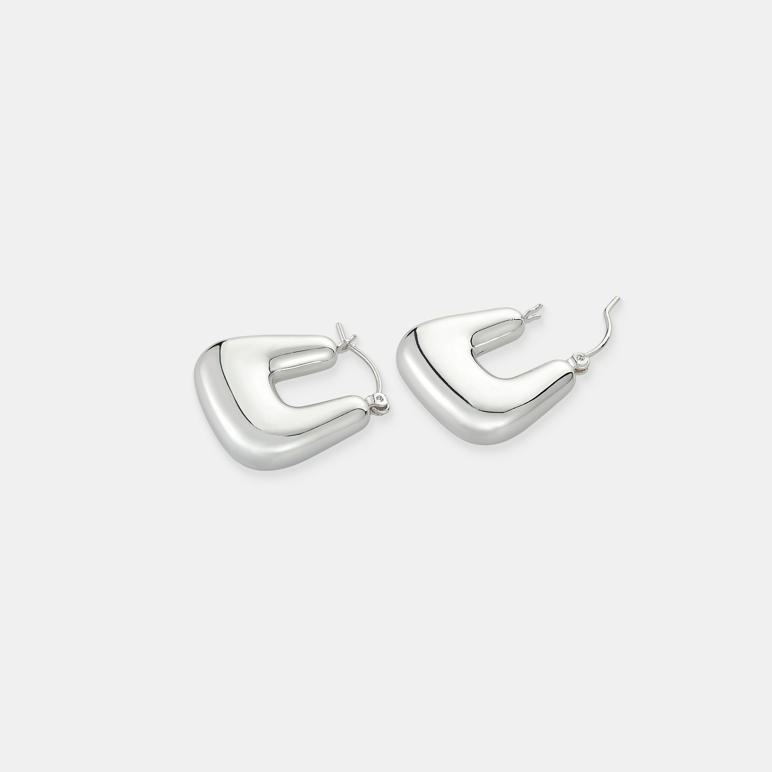 Square Crush Earrings - Sterling Silver Plated