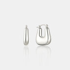 Square Crush Earrings - Sterling Silver Plated