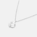 Ocean Coin Charm Necklace - Sterling Silver Plated