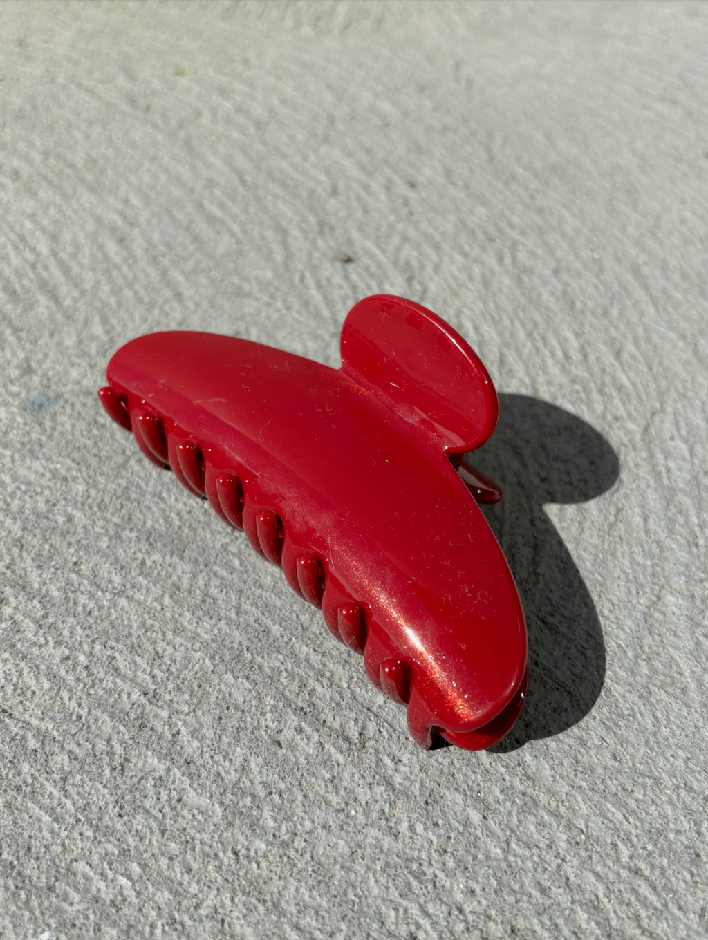 Ruby Hair Claw Clip