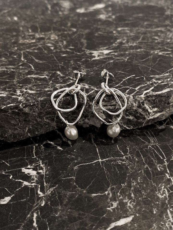 Dionne Sterling Silver Plated Pearl Earrings