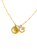Gala Charm Necklace - 18K Gold Plated