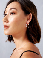 30mm Classic Sterling Silver Plated Hoops