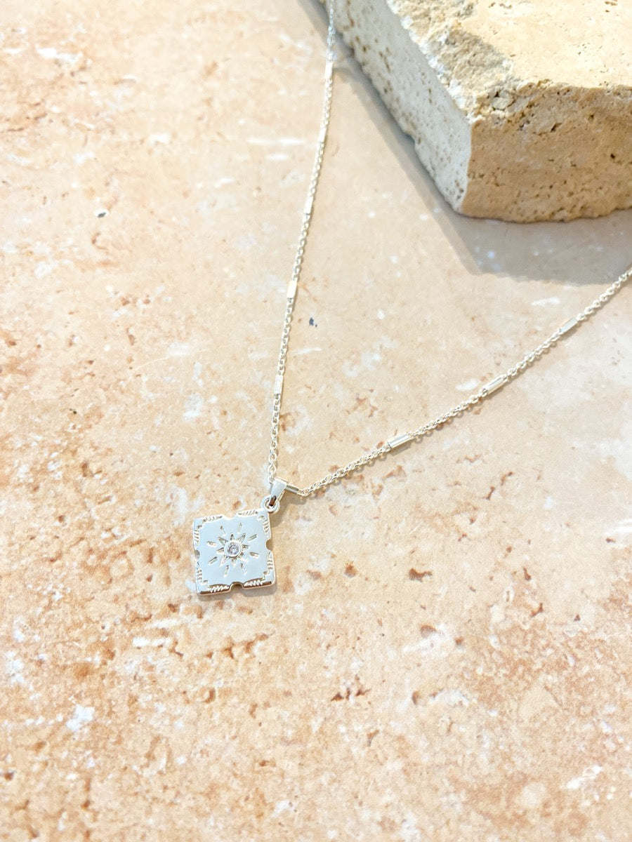 Lori Charm Necklace - Silver Plated