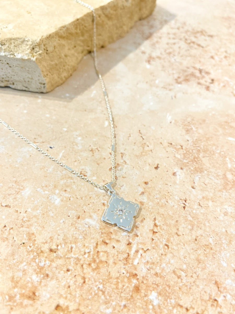 Lori Charm Necklace - Silver Plated