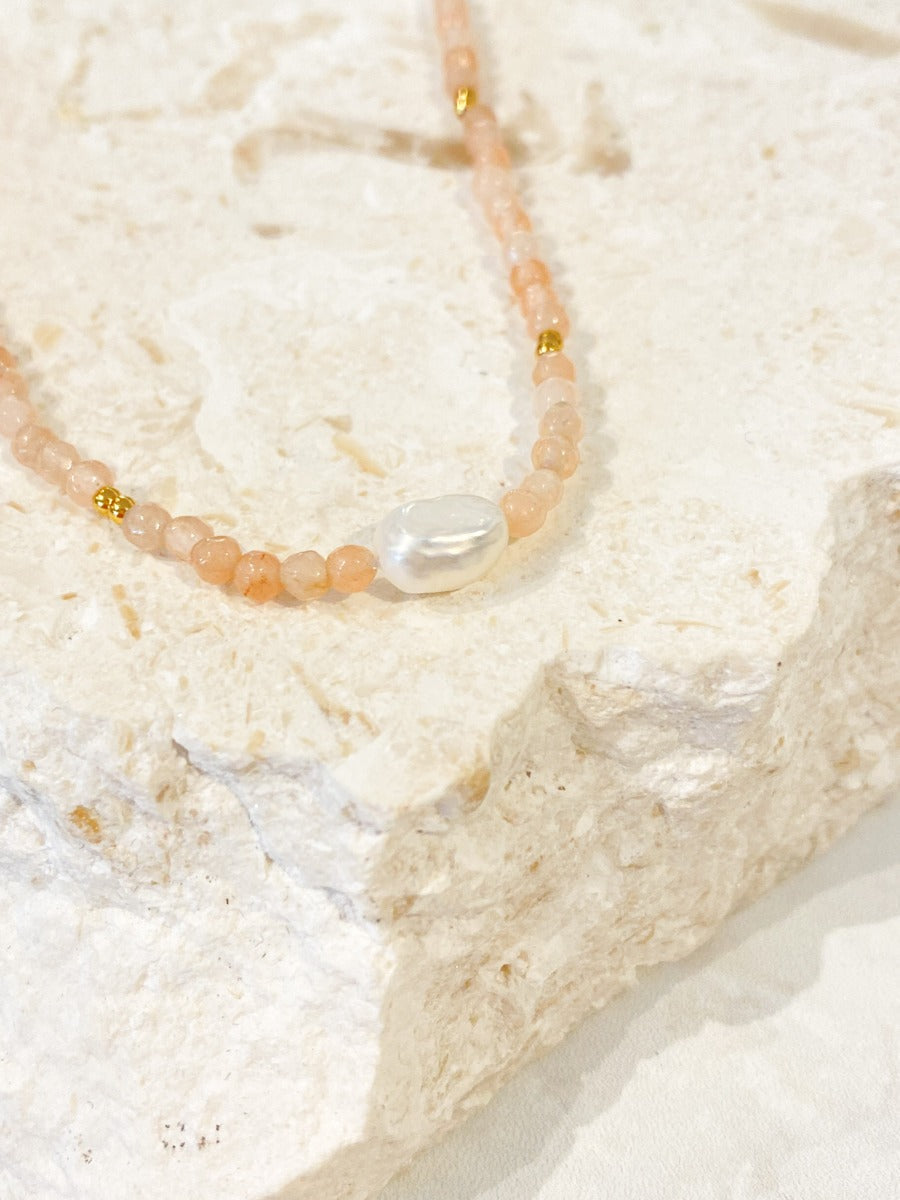 Rosie Stone Beaded Necklace
