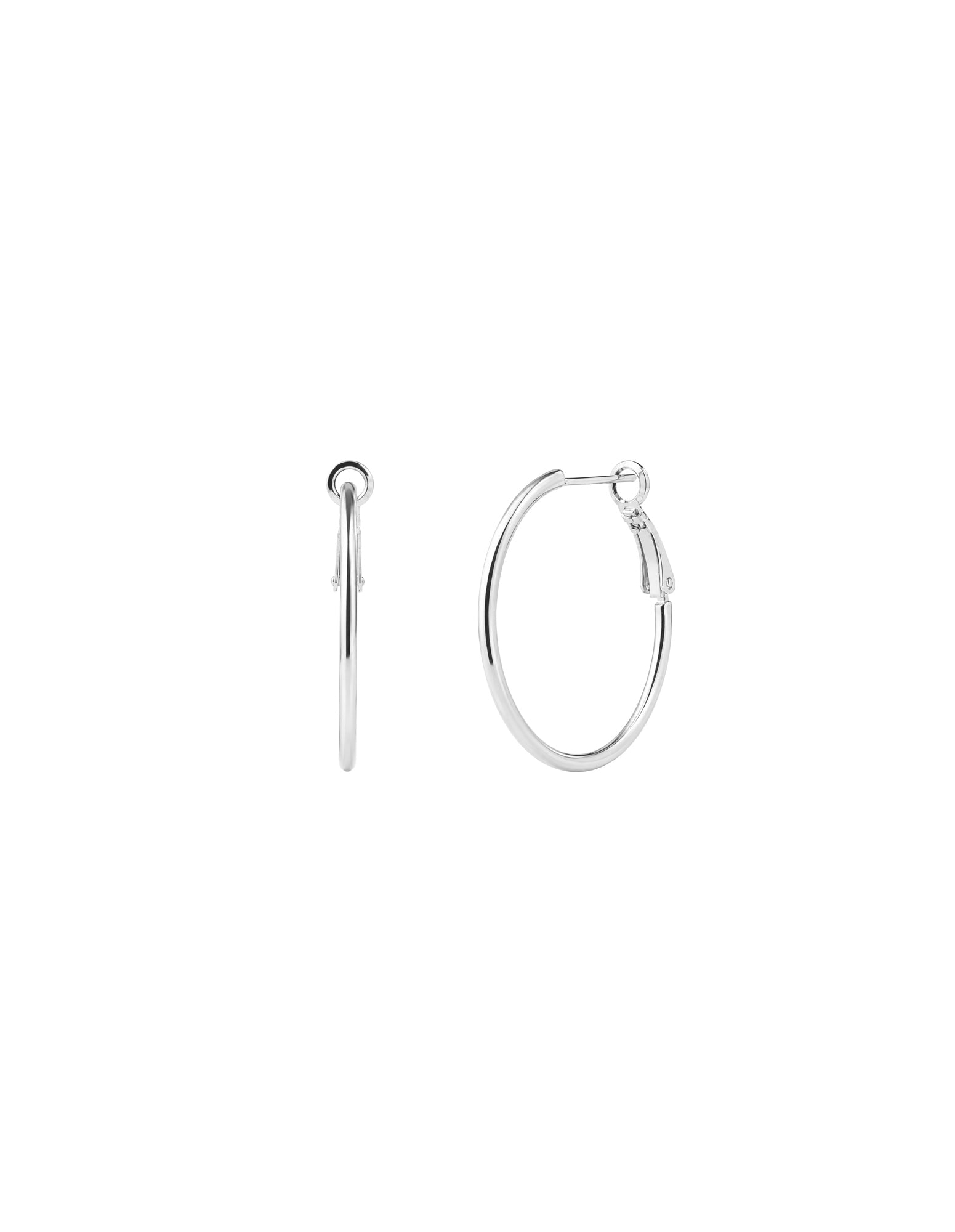 30mm Classic Sterling Silver Plated Hoops