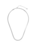4mm Snake Chain Necklace - Silver Plated