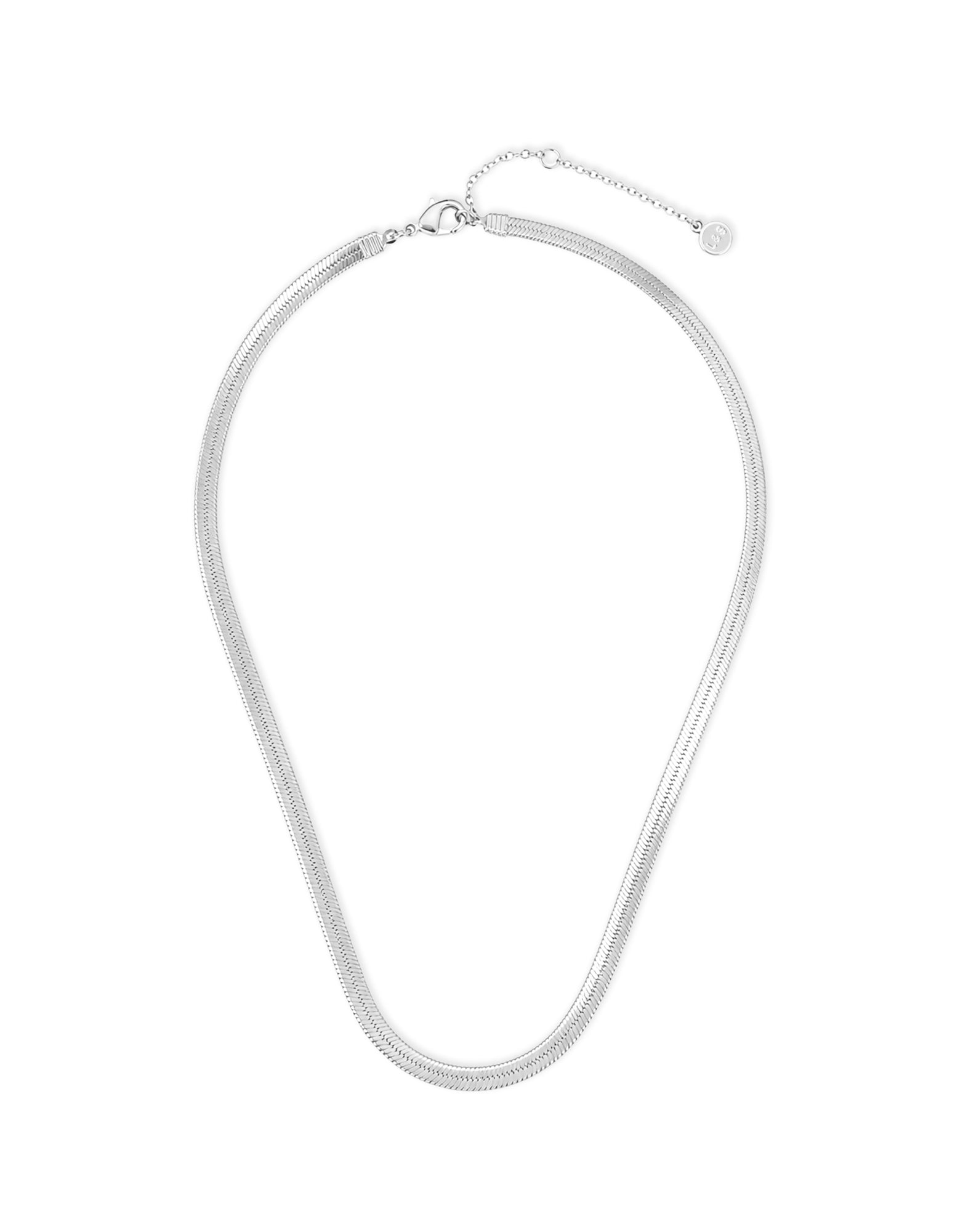 4mm Snake Chain Necklace - Silver Plated