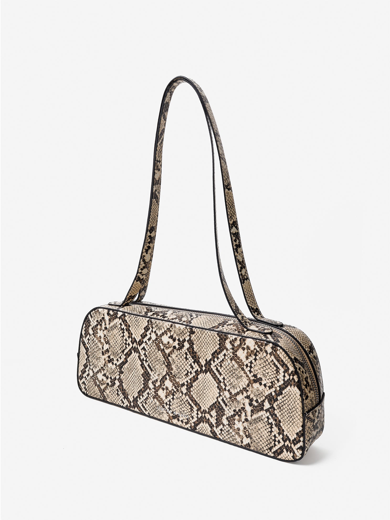 Addie Baguette Bag - Snakeskin