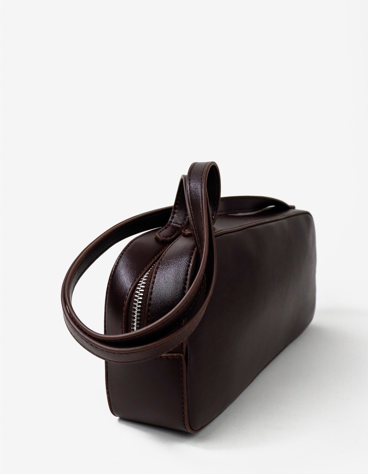 Addie Baguette Bag - Brown