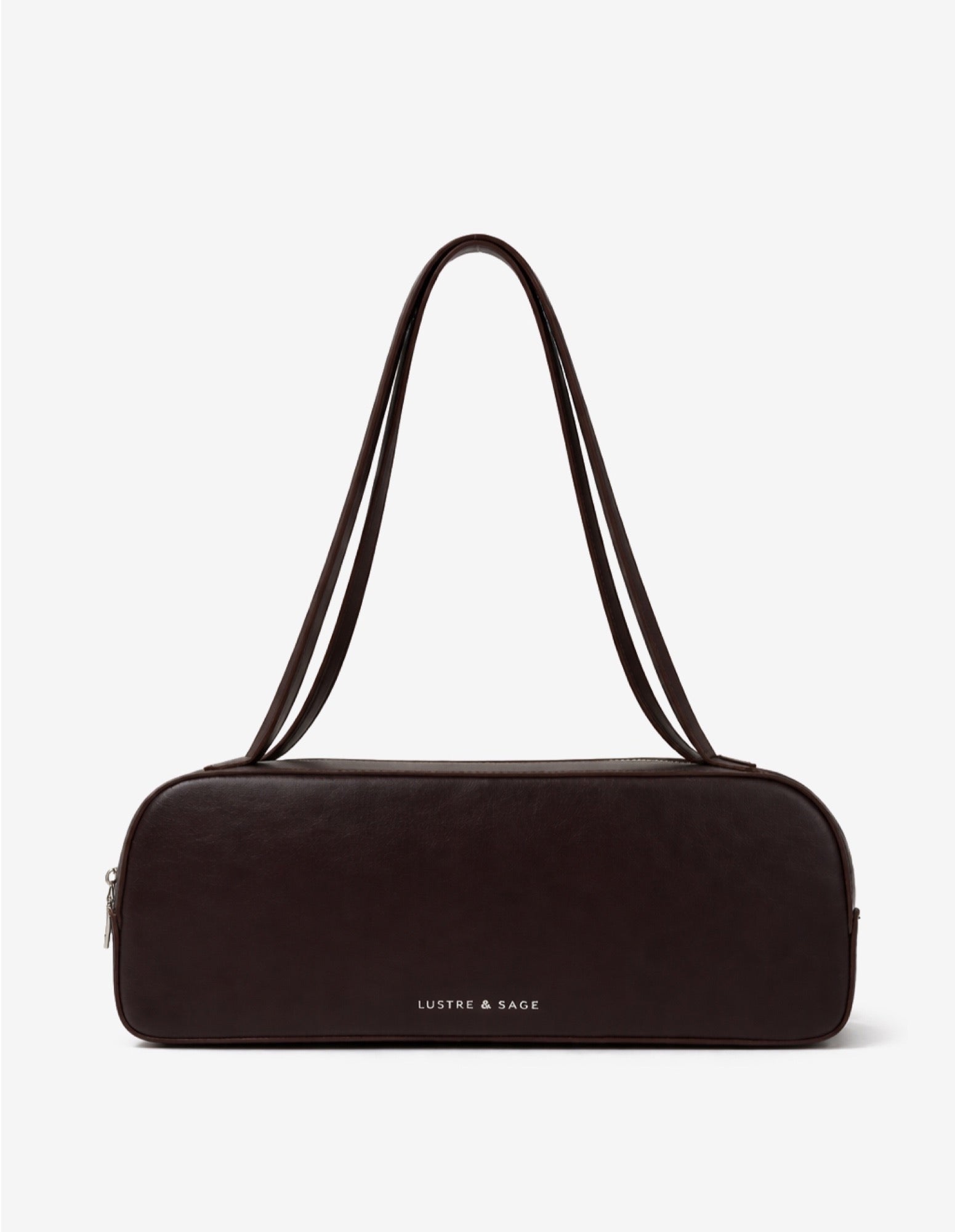 Addie Baguette Bag - Brown
