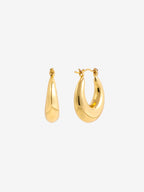 Amaline 18K Gold Plated Hoop Earrings