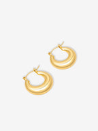 Amaline 18K Gold Plated Hoop Earrings
