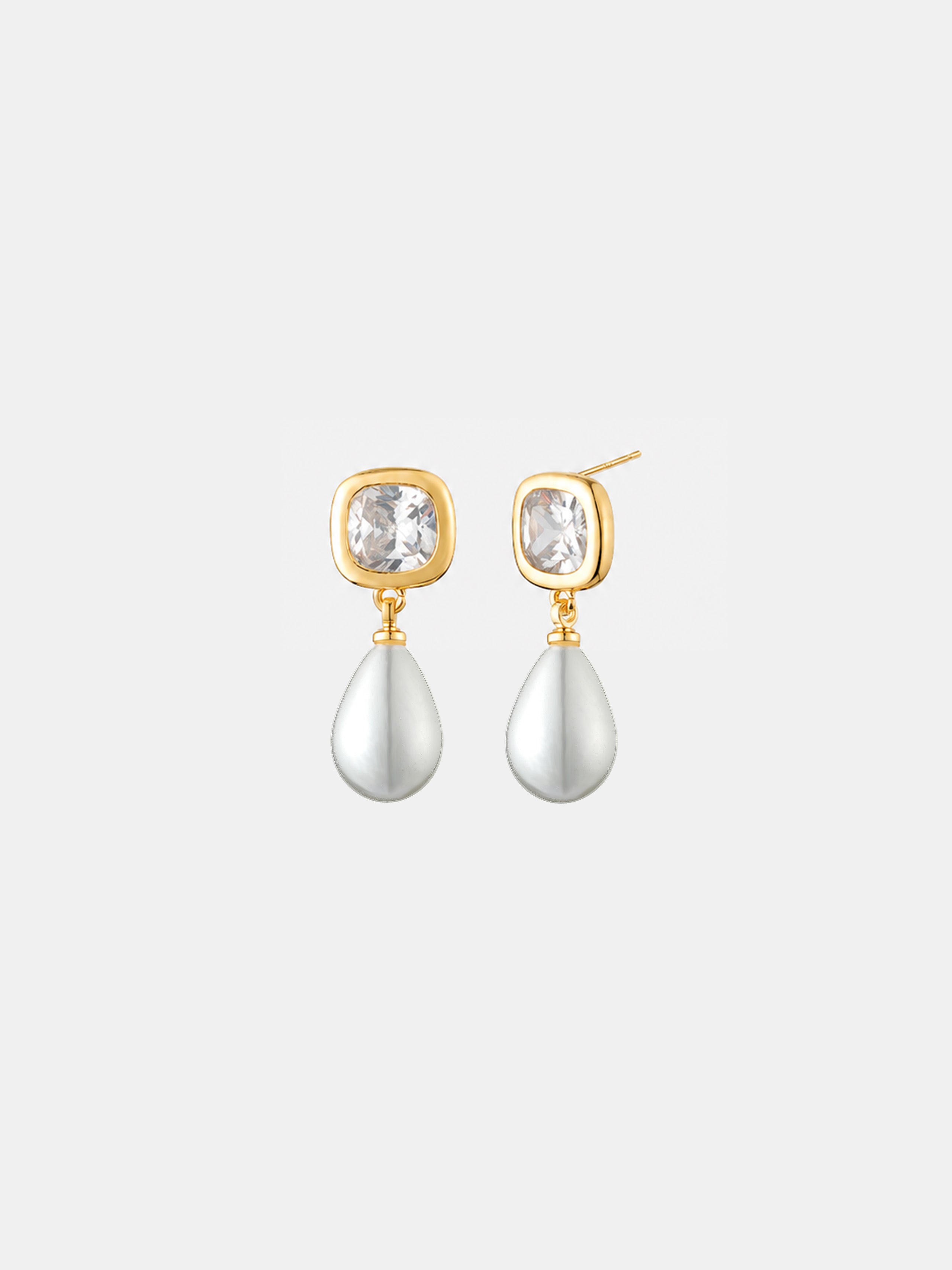 Amélie Bridal Earrings in 18K Gold Plated