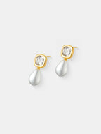 Amélie Bridal Earrings in 18K Gold Plated