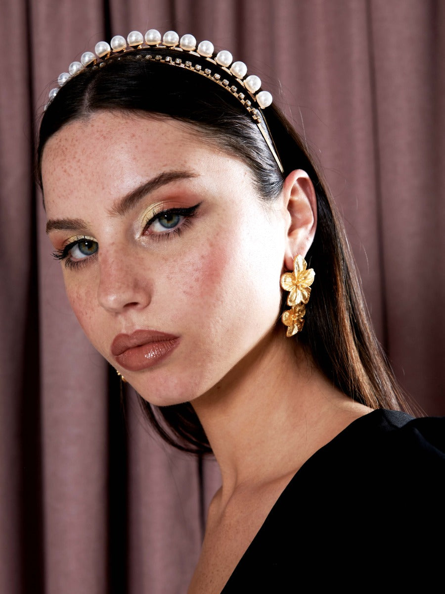Ariana Pearl Diamanté Headband