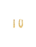 Bally Twisted Earrings in 18K Gold Plated