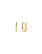 Bally Twisted Earrings in 18K Gold Plated