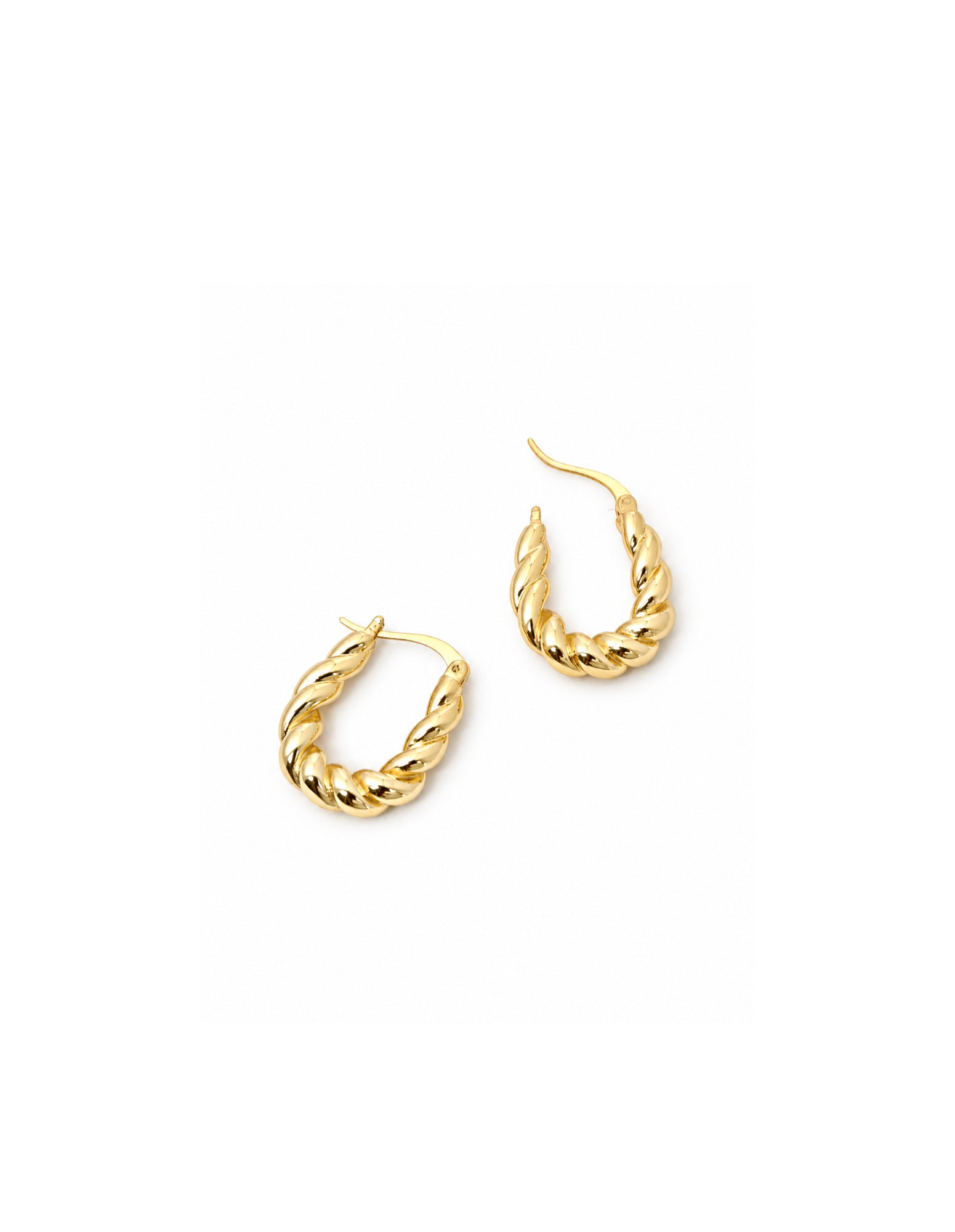 Bally Twisted Earrings in 18K Gold Plated