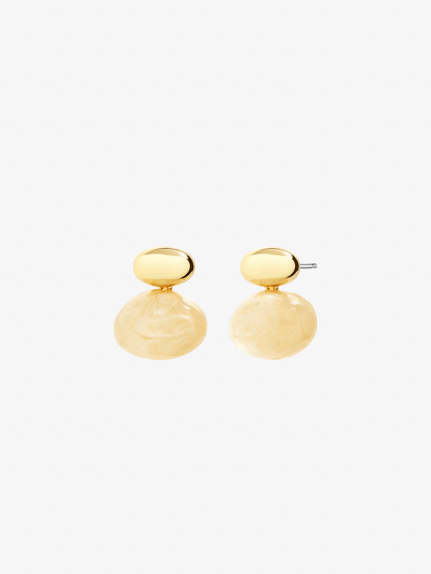 Bauble Cream Resin Earring