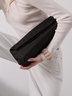 Becca Suede Clutch Bag - Black