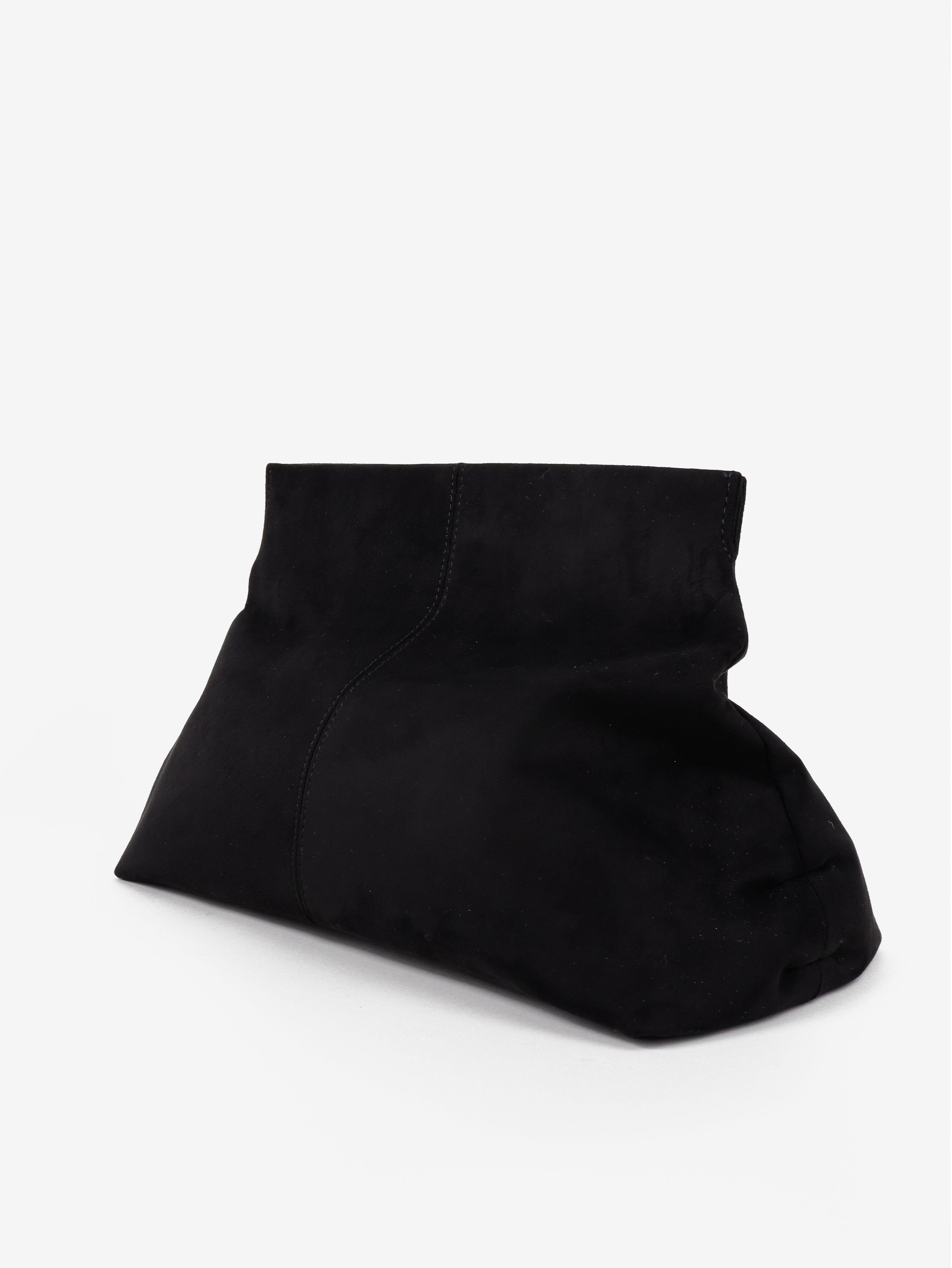 Becca Suede Clutch Bag - Black