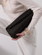 Becca Suede Clutch Bag - Black