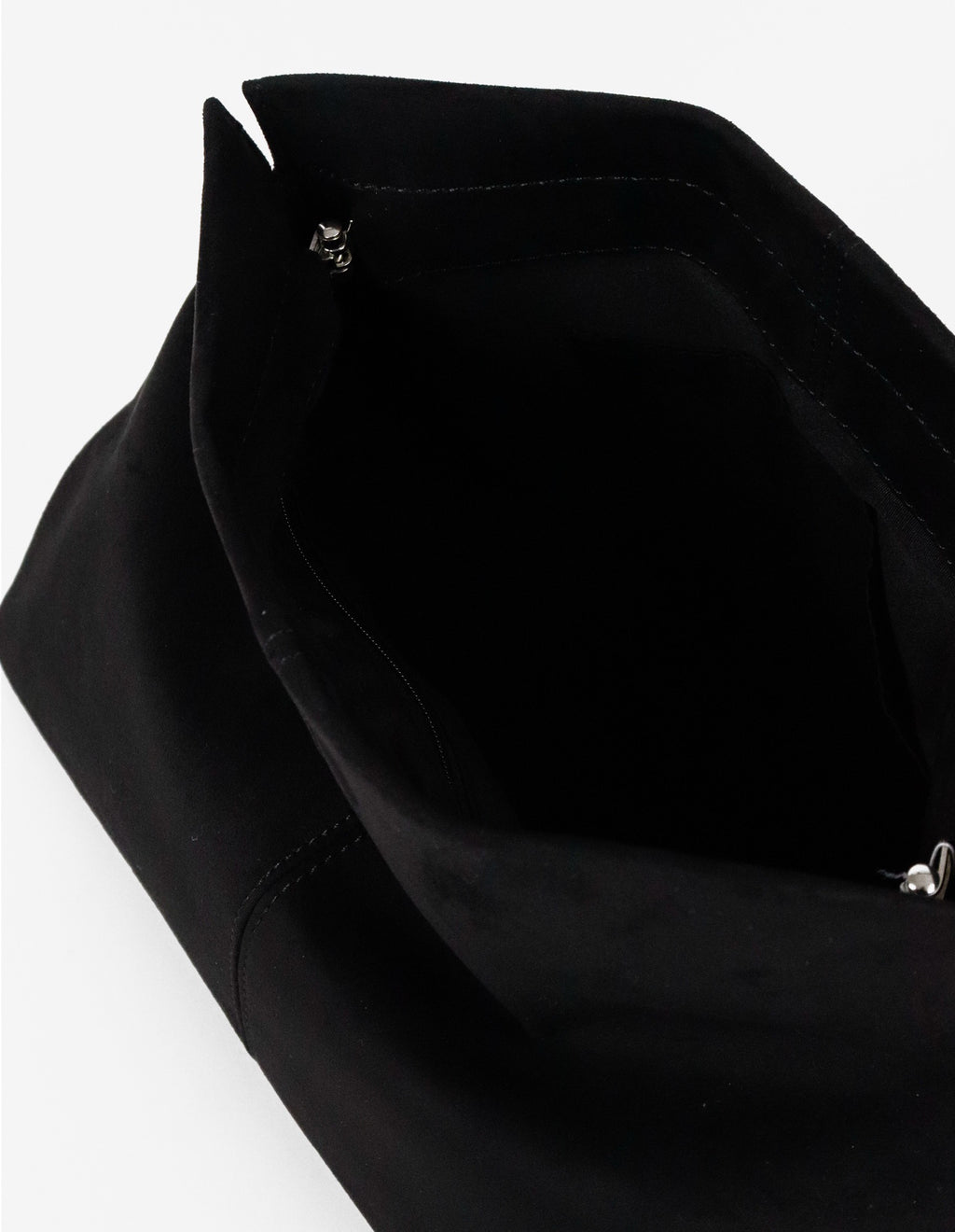 Becca Suede Clutch Bag - Black