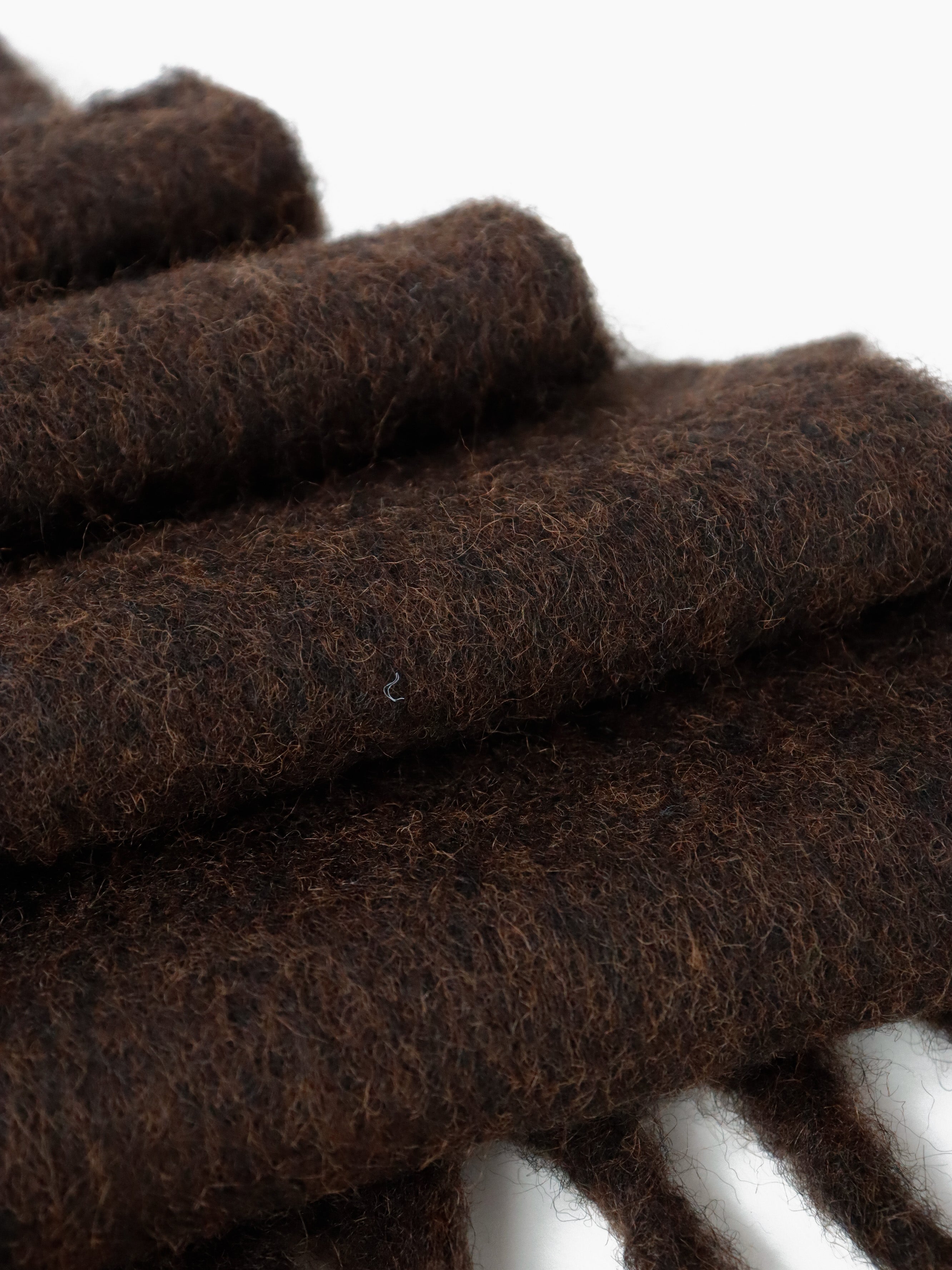 Betty Fluffy Scarf - Brown