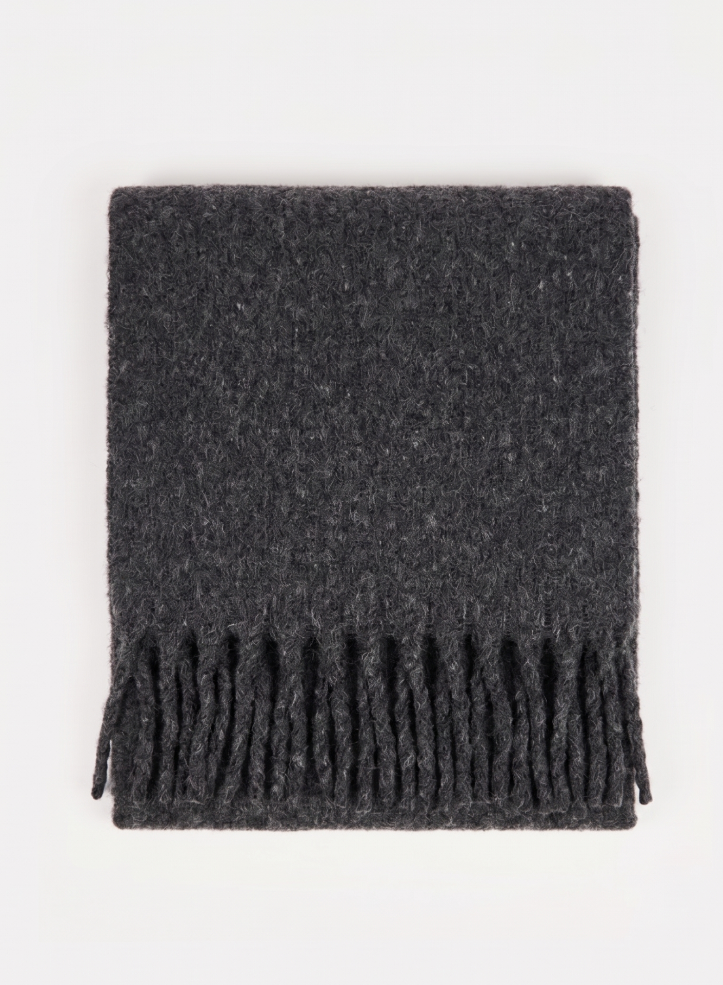 Betty Fluffy Scarf - Charcoal