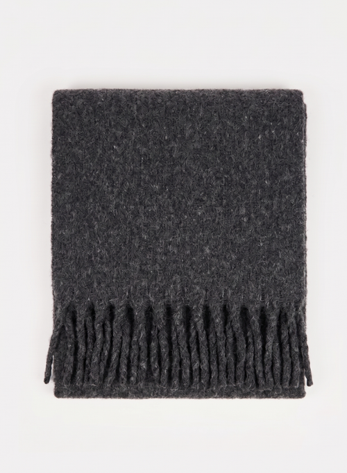 Betty Wool Blend Scarf - Charcoal