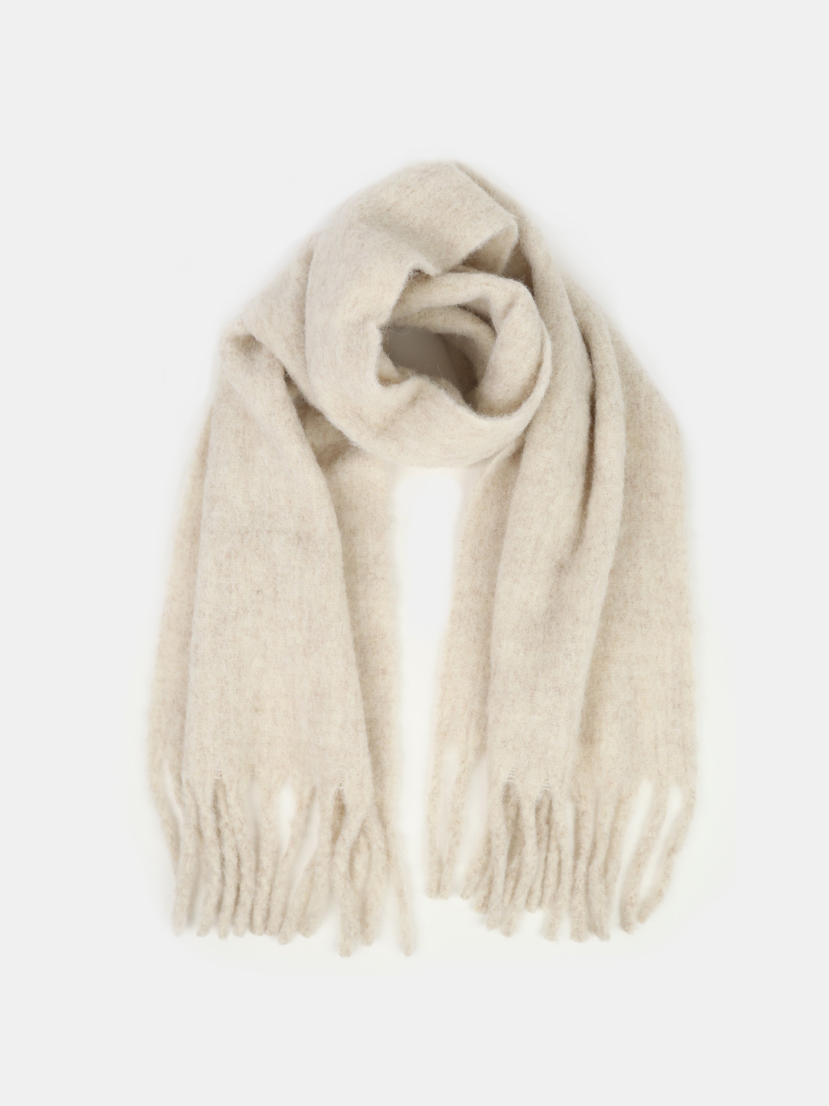 Betty Fluffy Scarf - Oatmeal