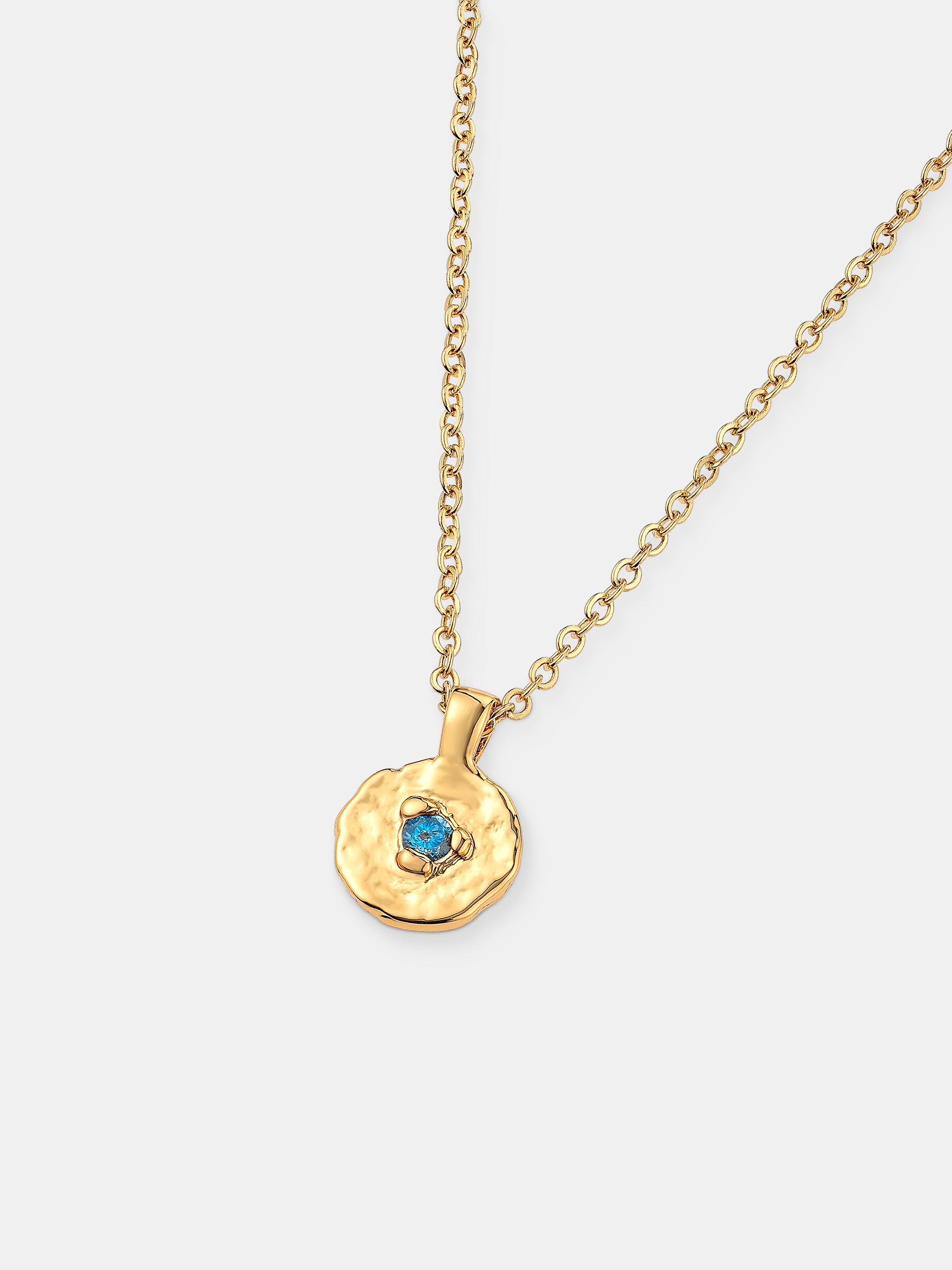 Birthstone Necklace - 18K Gold Plated