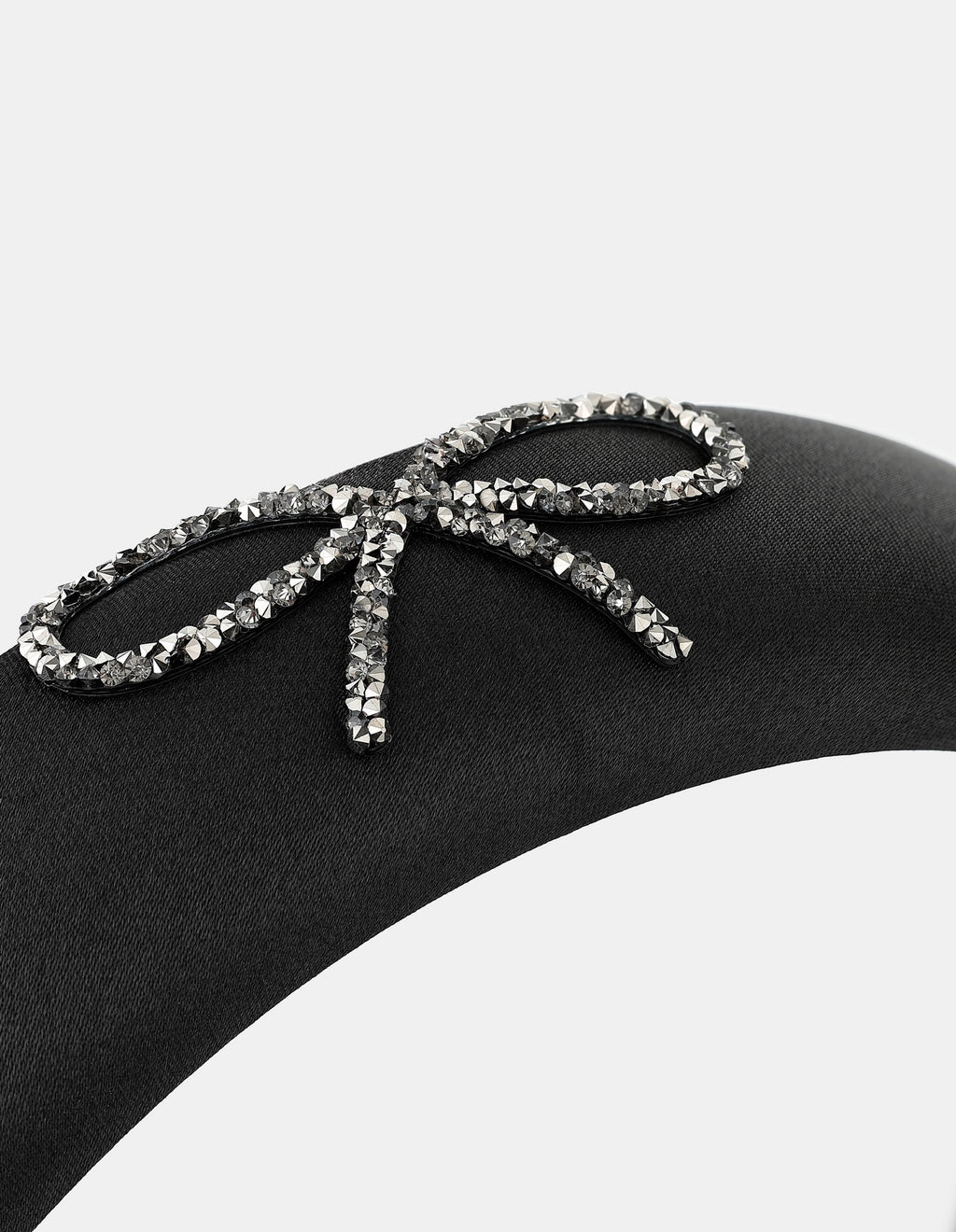 Black Diamante Bow Statement Headband