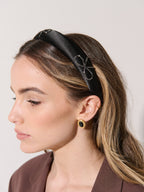 Black Diamante Bow Statement Headband