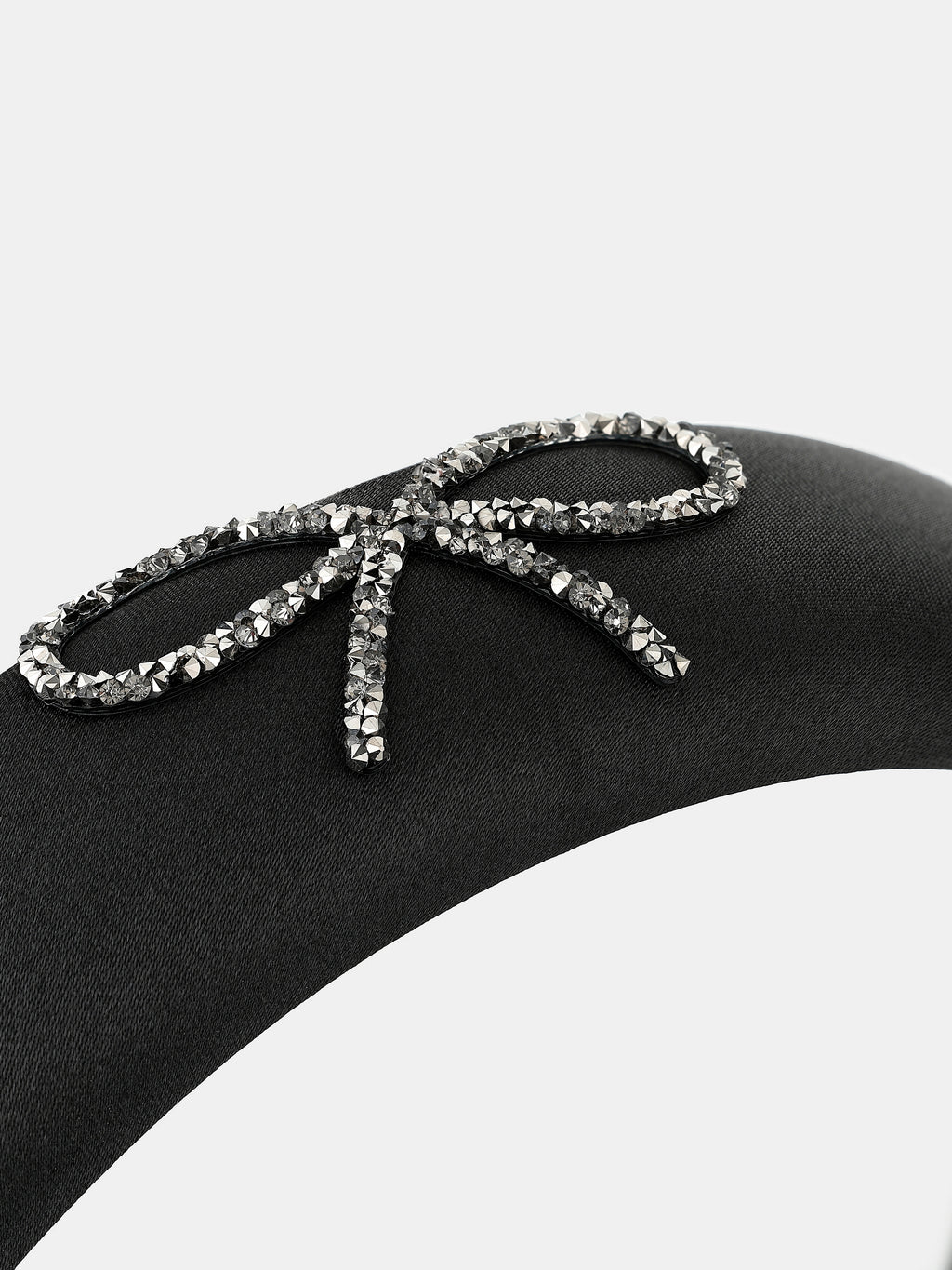 Black Diamante Bow Statement Headband