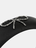 Black Diamante Bow Statement Headband