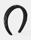 Black Diamante Bow Statement Headband