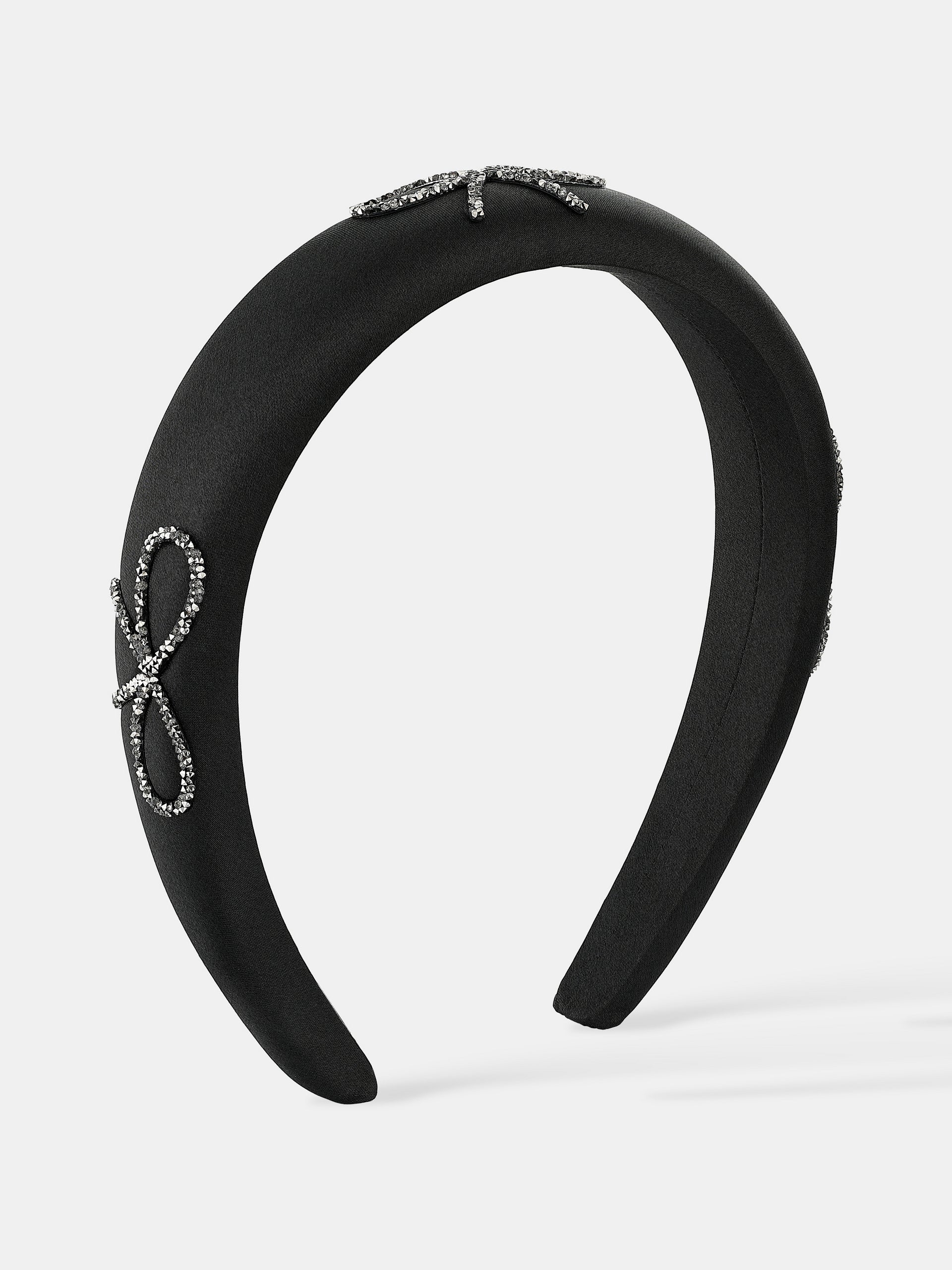 Black Diamante Bow Statement Headband