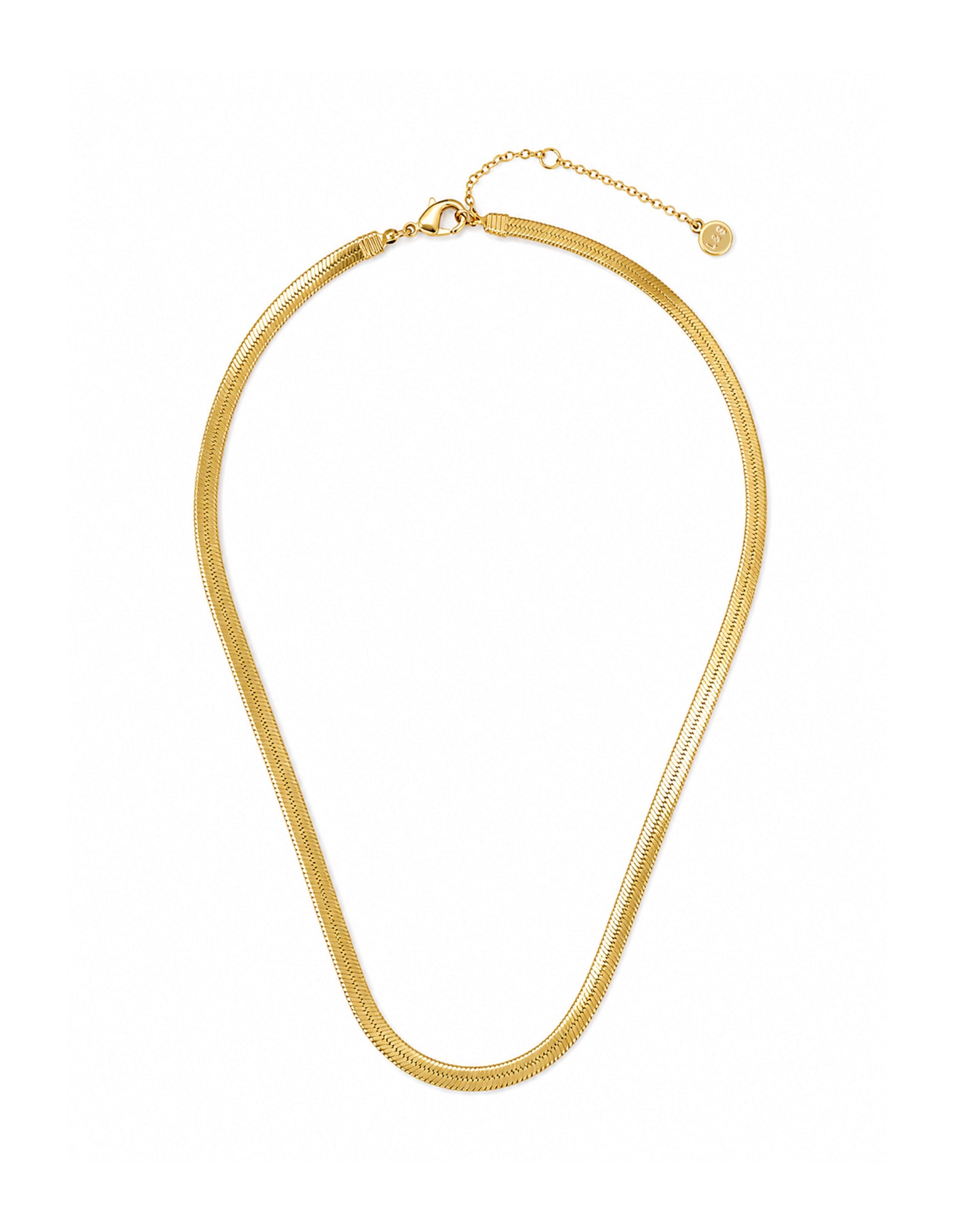 4mm Snake Necklace - 18K Gold Plated
