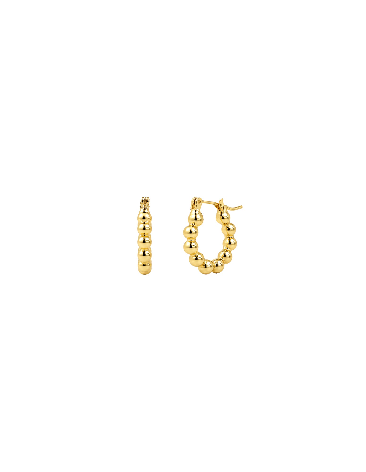 Bubble Hoop 18k Gold Plated Earrings