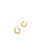 Bubble Hoop 18k Gold Plated Earrings