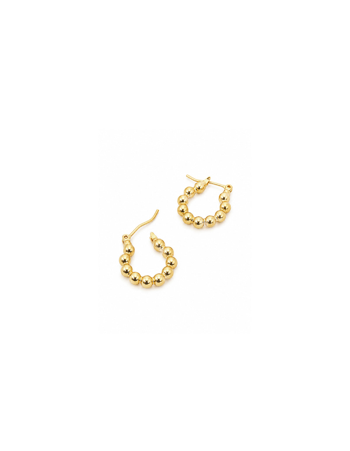 Bubble Hoop 18k Gold Plated Earrings