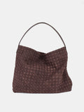 Calla Woven Shoulder Bag - Brown