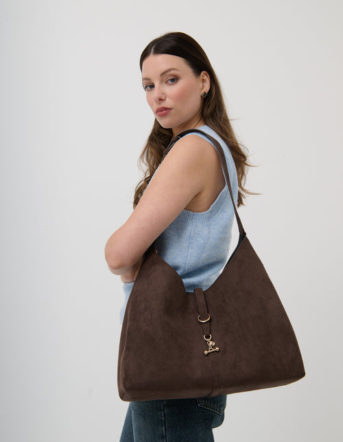 Carmella Slouchy Shoulder Bag - Brown